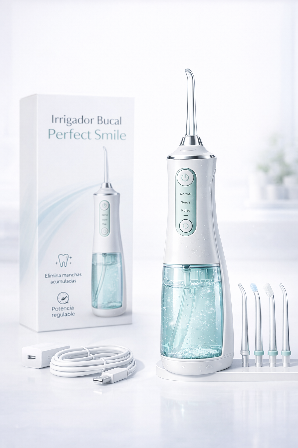 IRRIGADOR BUCAL PERFECT SMILE RECARGABLE